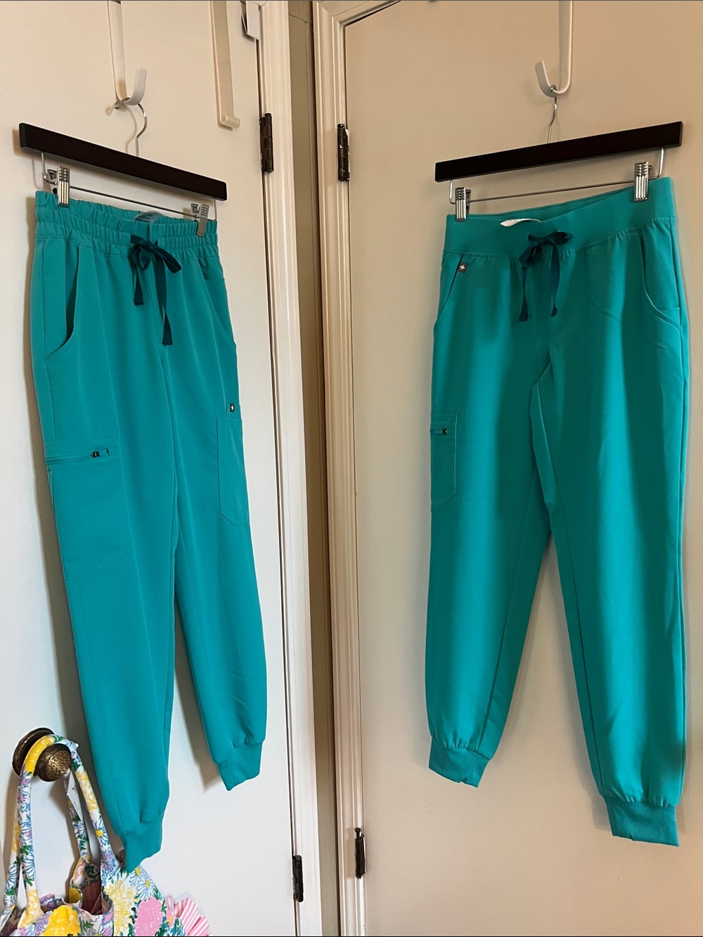 Figs Teal (Oasis) Women's Jogger Pants Set of 2 (Zamora&Yoga) both XXS Reg.